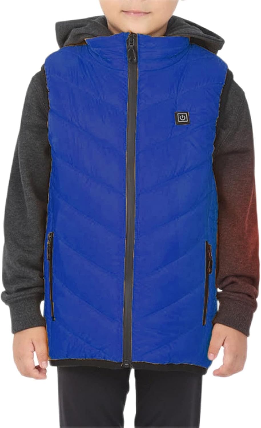 Beheizbare Jacke Kinder – Elektrische Heizjacke Mit 3 Heizzonen, Warme Winterjacke Für Jungen & Mädchen