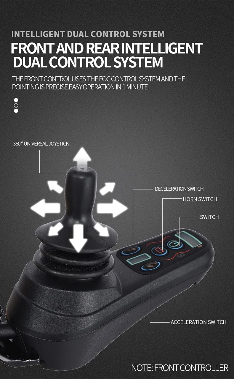 Krisy Portable Lightweight Electric Wheelchair, Foldable Multifunctional Wheelchair, Easy to Carry (only 30 pounds), Durable, Long Cruising Range, can Support 350 pounds : Health & Household