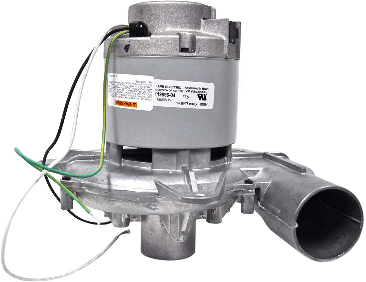 AMETEKLamb 9 Inch 240 Volt B/B Tangential Flo-Tek Motor 119896-04