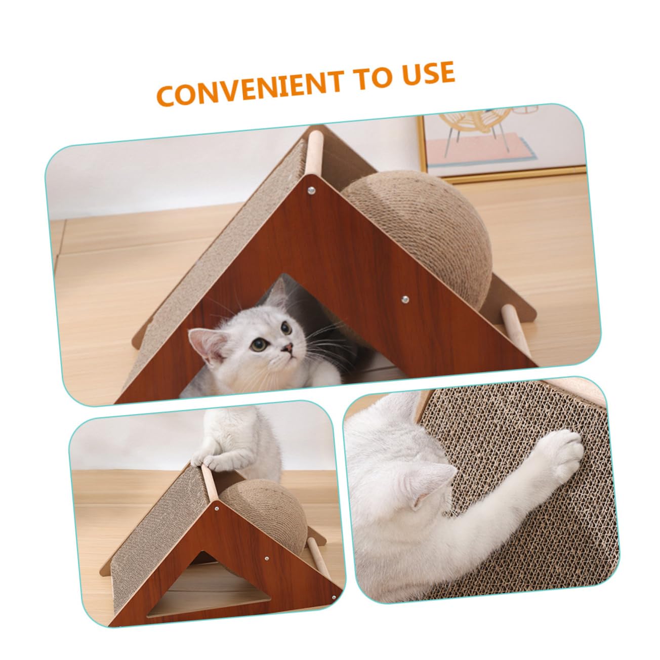 Rascador De Suelo para Gatitos Rascador para Gatos Ideal para Mascotas En Casa