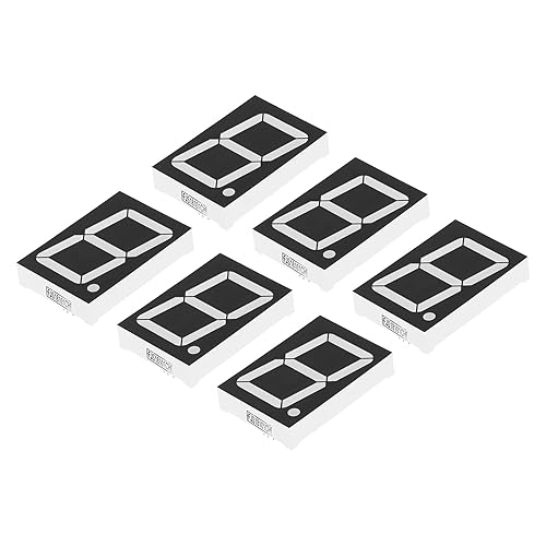 PATIKIL Tubo digital con pantalla LED, paquete de 6 unidades de 7 segmentos, 10 pines, cátodo común de 5.4 V, 1.8 pulgadas, módulo de pantalla LED