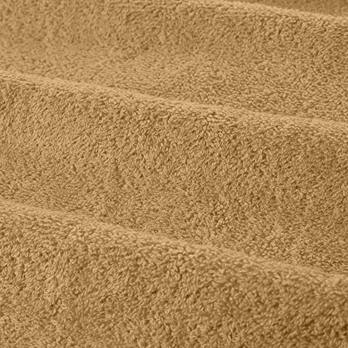 Bht Towels - 100% Cotton Towel - Quick Dry - Soft & Absorbent - 450 Gsm - Machine Washable (1 Piece Bath Sheet, Camel Brown) #TOP6