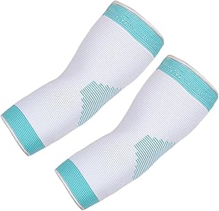 GLEAVI 1 Par De Cotoveleiras Tricotadas Joelheiras Suporte Para Crianças Protetores De Joelho Suporte De Braço Suporte De Braço Suporte De Cotovelo Suporte De Braço De Ginástica Suporte