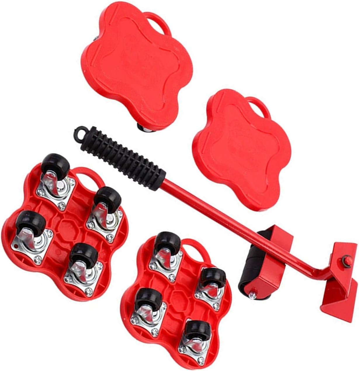 Multipurpose Wheel Movers Sliders Set with Effortless Gliding for Moving Heavy Objects Quick Assembly Moving Device Omnidirectional Wheel