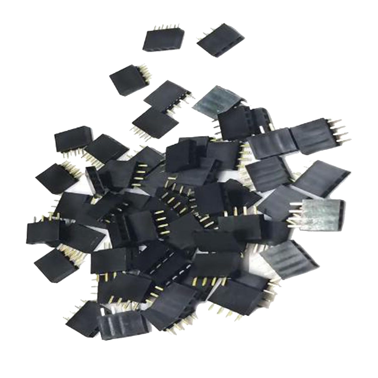 Pin Header Swapper Snapklik.com : (Pack Of 100) 1x4Pin Straight Pin Header DIP Single Row ...