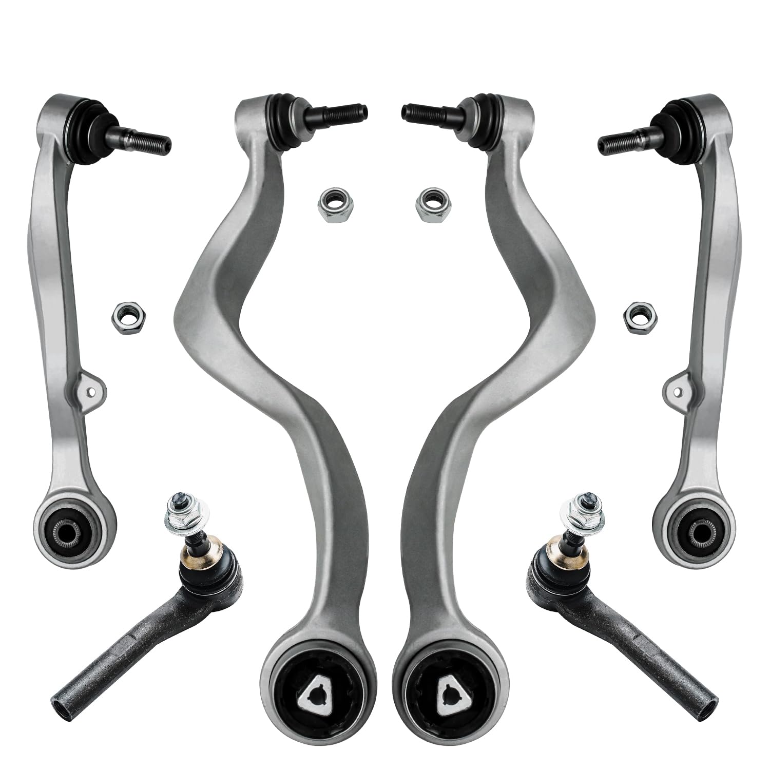 Detroit Axle - 6pc Front End Control Arms Kit for BMW 745i 745Li 760i