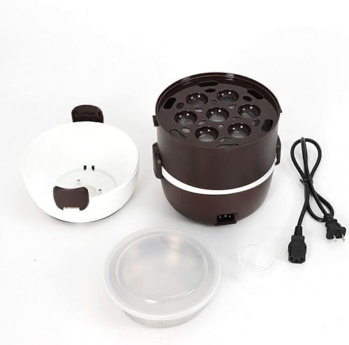 Miniatura 4 de Calentador eléctrico para alimentos con 3 capas, portátil, olla de arroz, recipientes de acero inoxidable para calentar la oficina en casa, vapor de