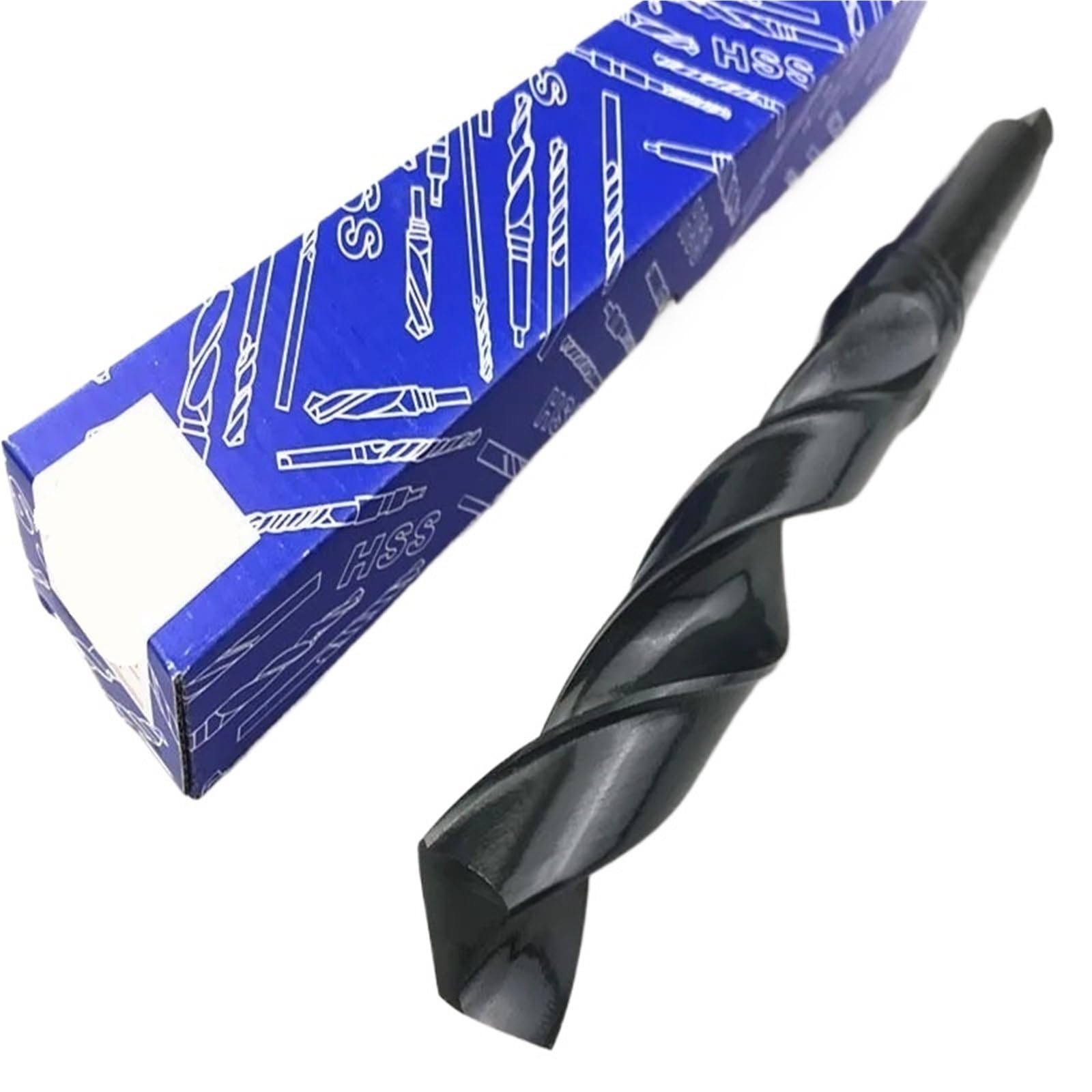 1pc Morse Taper Shank Drill Bit, 10mm-60mm HSS Morse Taper Shank Twist Drill Bit CNC HSS High Speed Steel Reaming Drill Lathe Machine Tool(21mm)