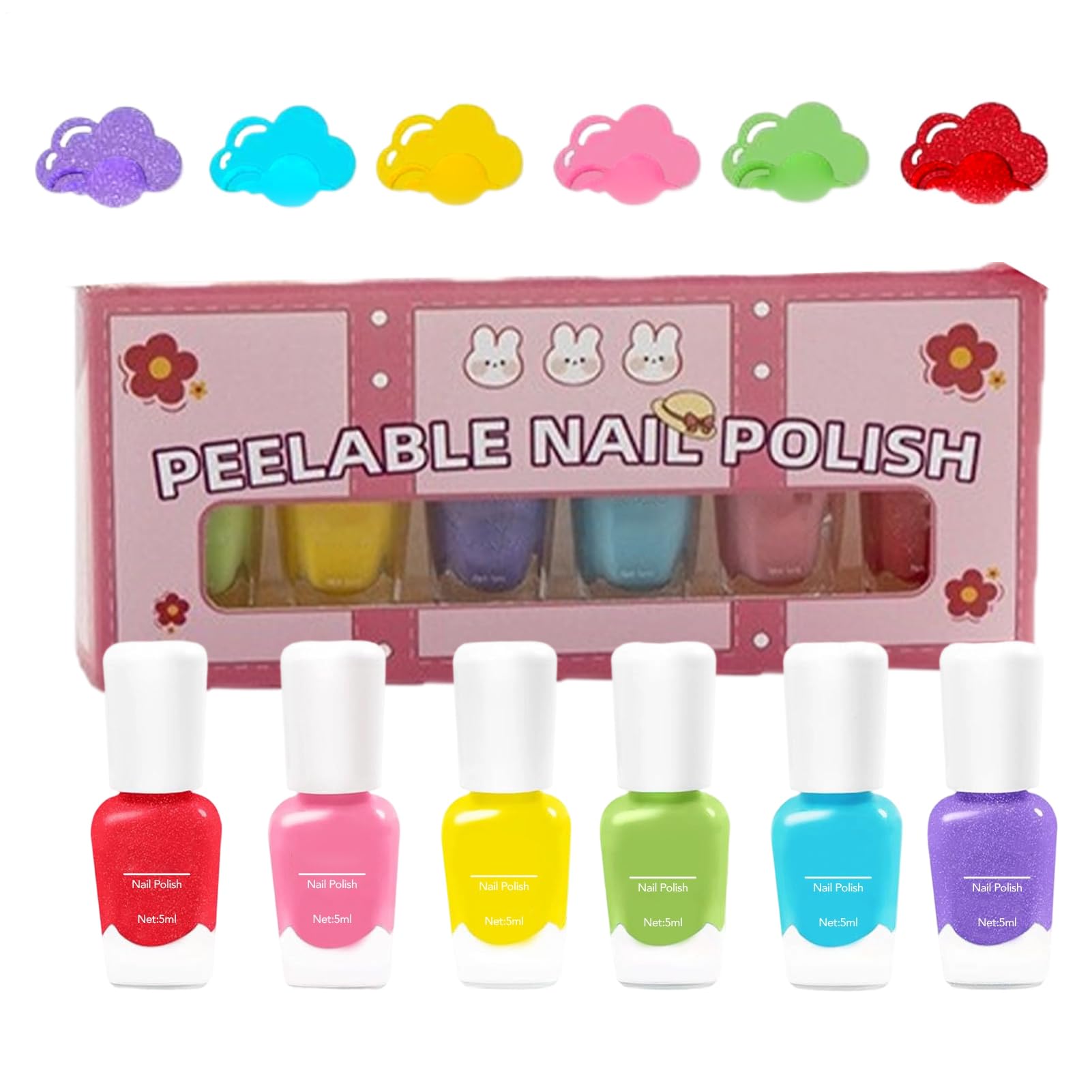 Esmalte de uñas para niños en set de 6 piezas para regalo de cumpleaños 8