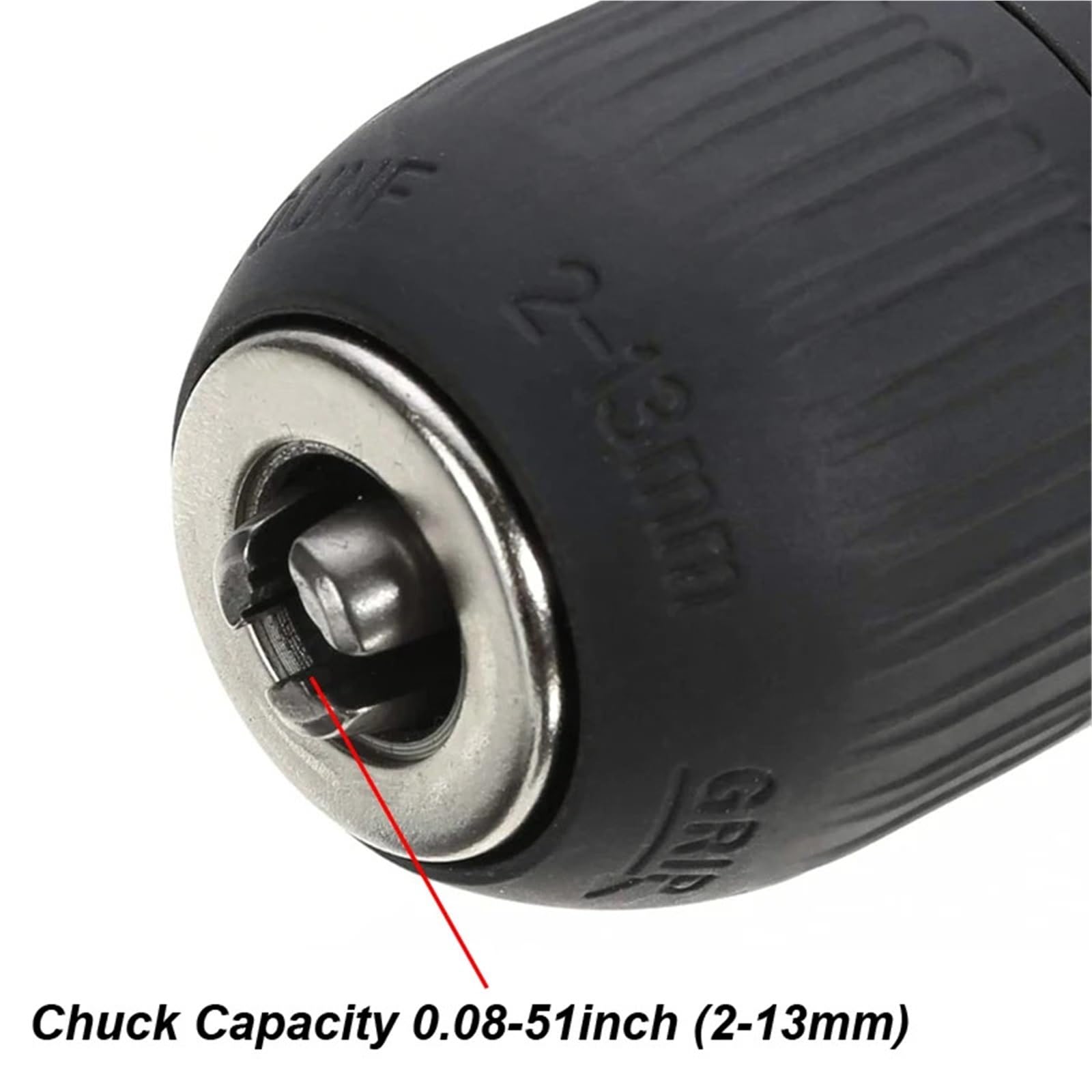Mandril De Perforación Sin Llave, Convertidor De 2-13 Mm, Rosca De 1/2"-20UNF, Adaptador De Cambio Rápido, Destornillador De Impacto Hexagonal SDS De 1/4", Broca For Llave(1 Chuck 3 Adapters)