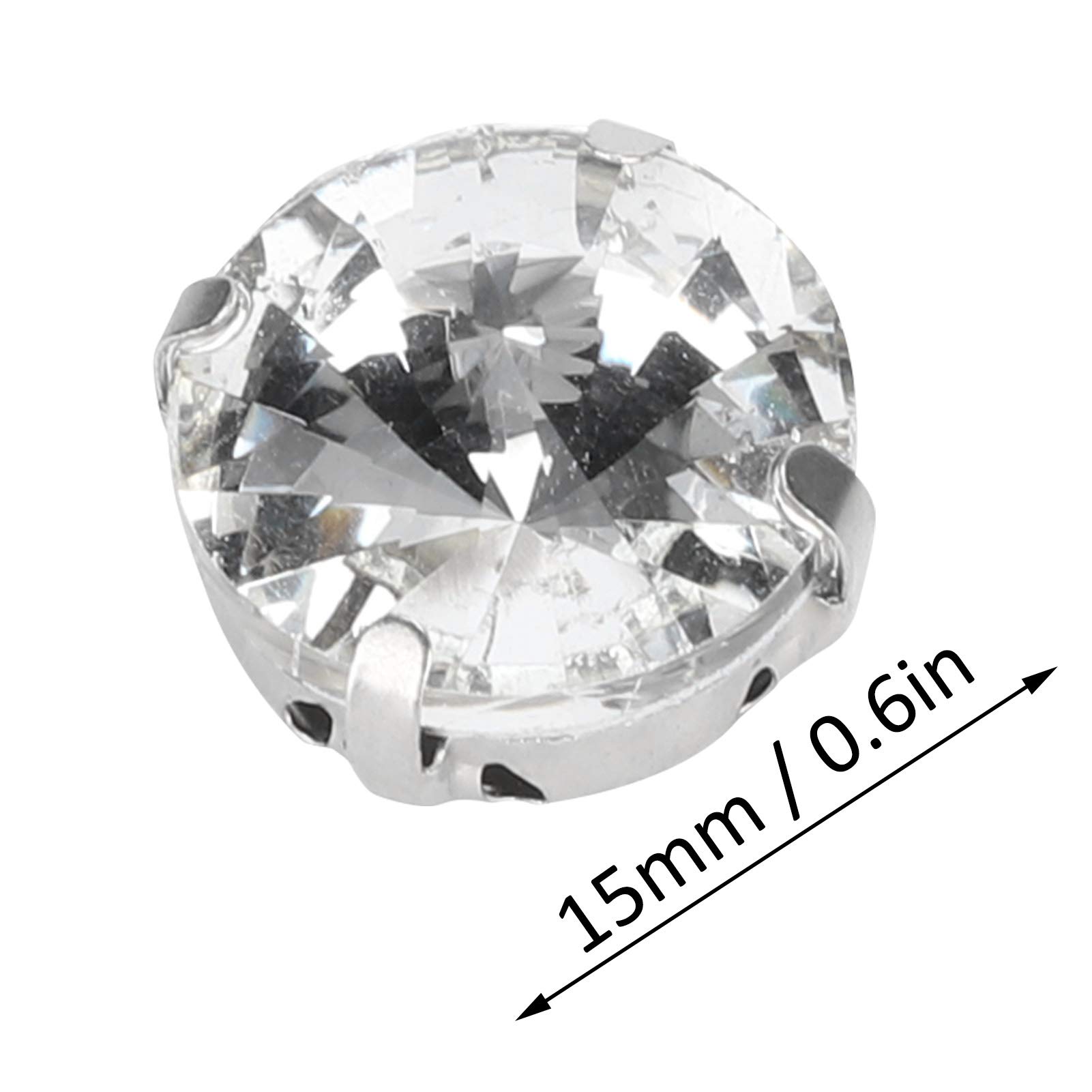 360 Strass Da Cucire In Vetro: Cristalli Trasparenti Con Base A 4 Fori Per Vestiti E Accessori