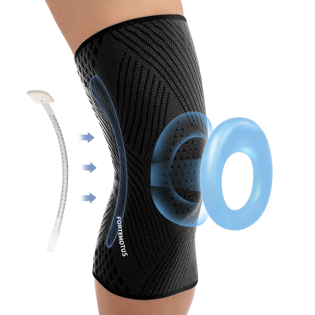 FORTEMOTUS Knee Braces for Knee Pain Professional Knee Brace with