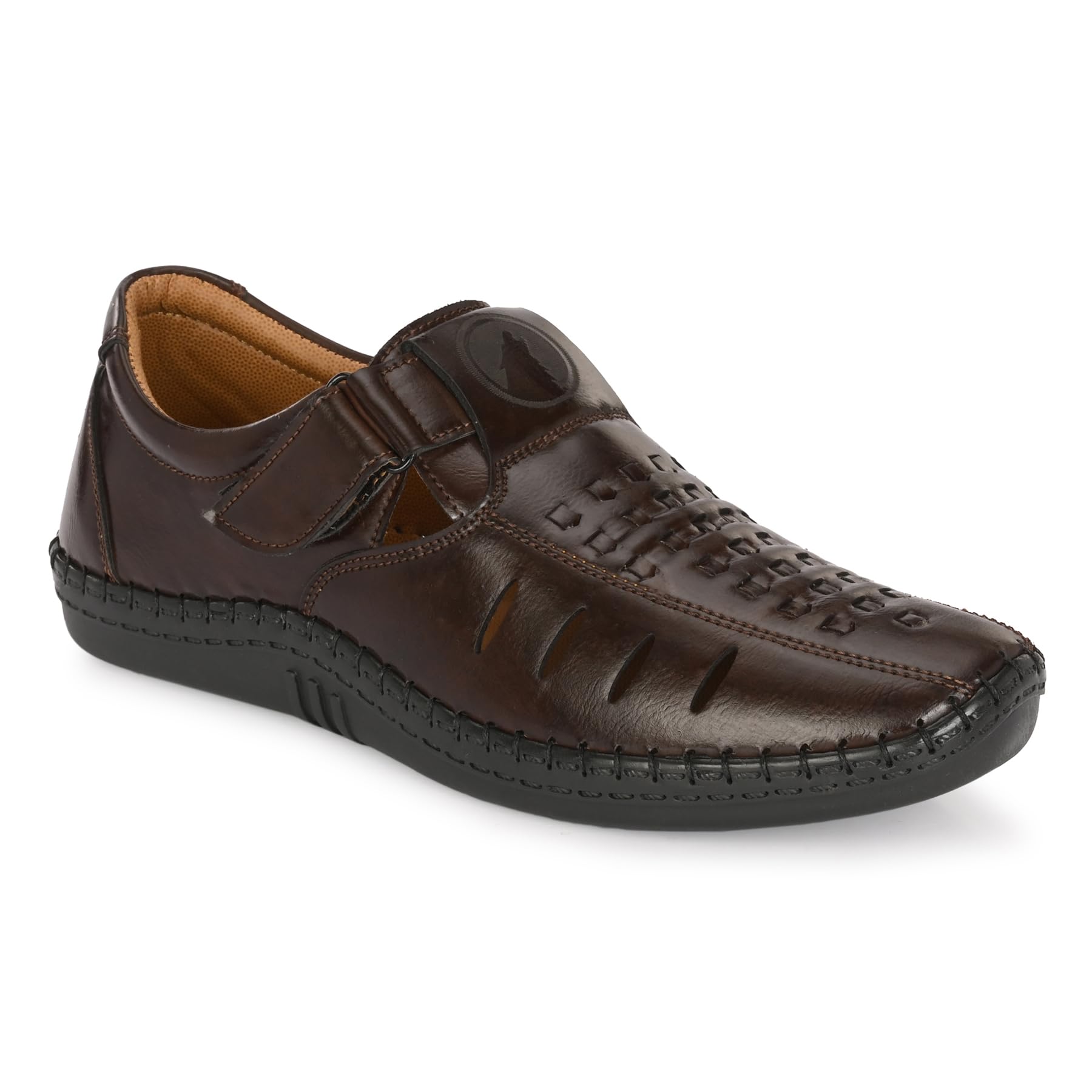 rising wolf Men's Synthetic Leather sandals-picture-11