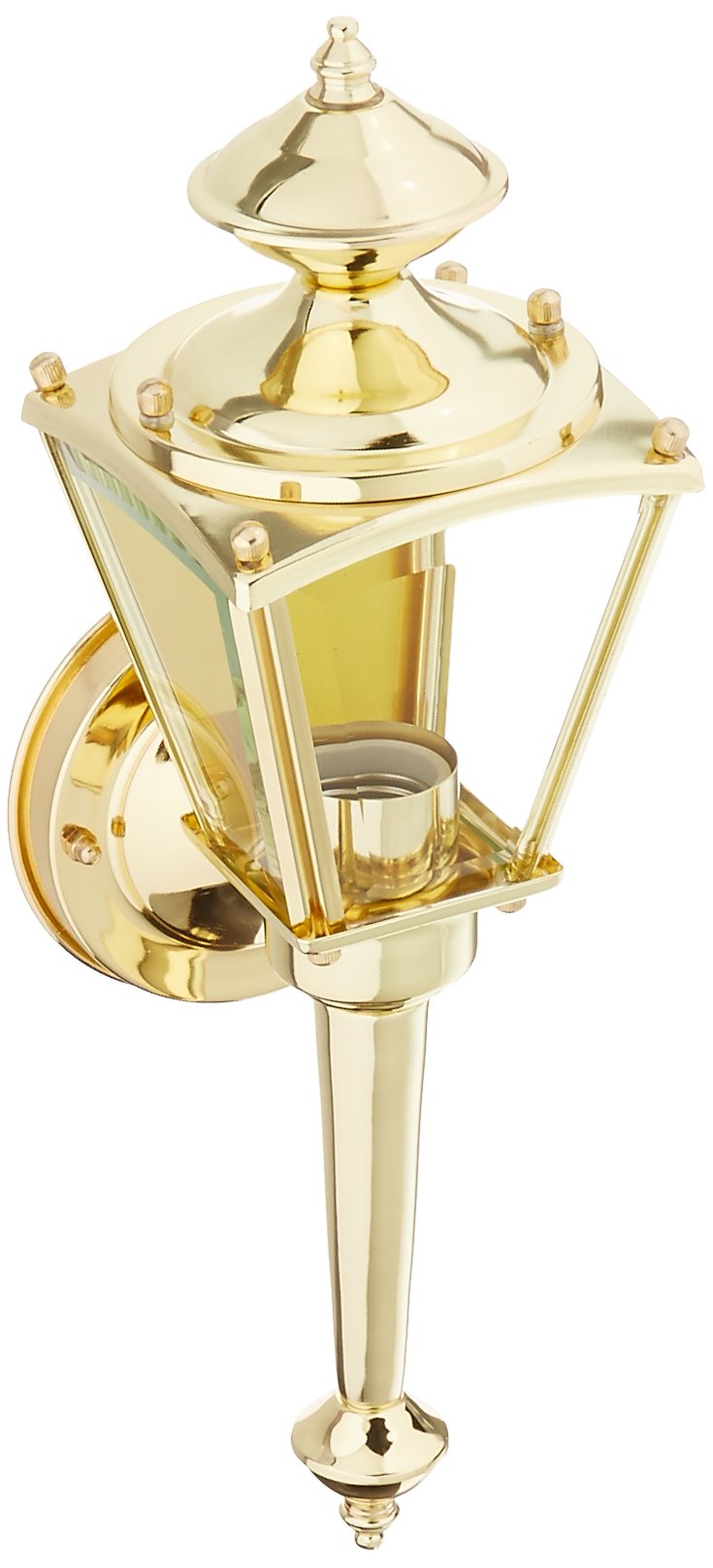 Boston Harbor 4003H2 1-Light Coach Lantern, Brass - Wall Porch