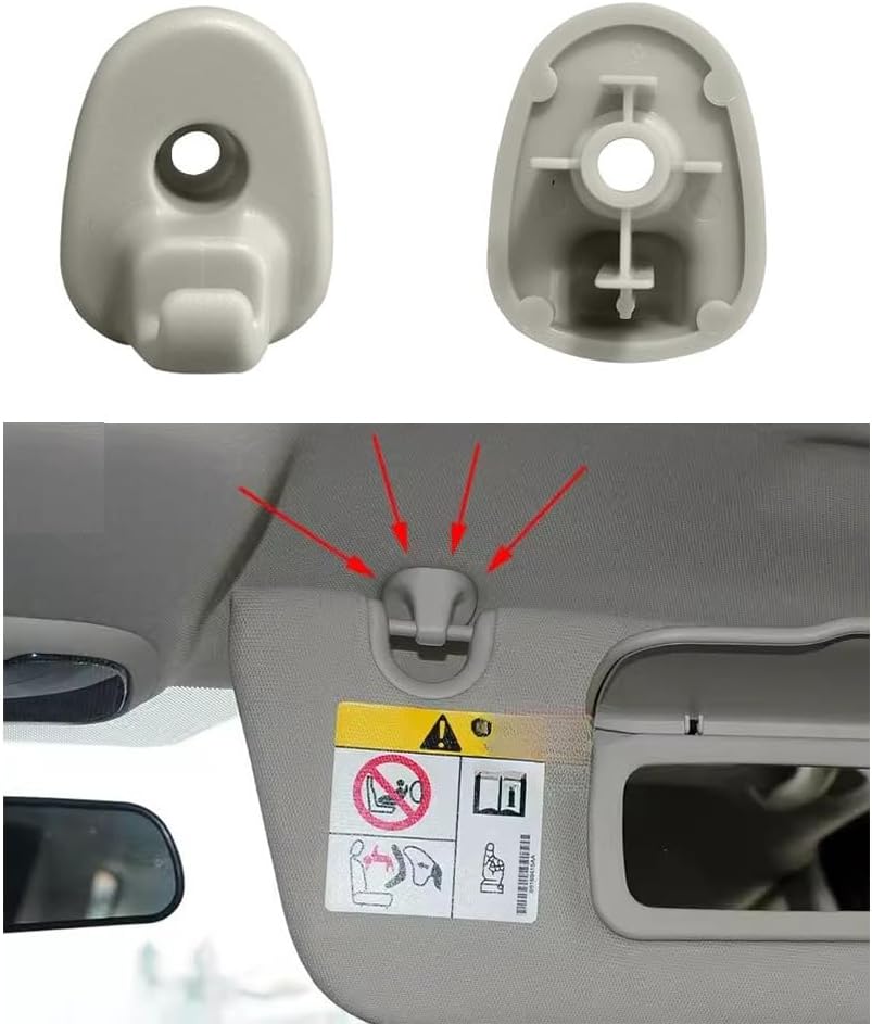 2pcs Sun Visor Clips Replacement for 2005 2006 2007 2008