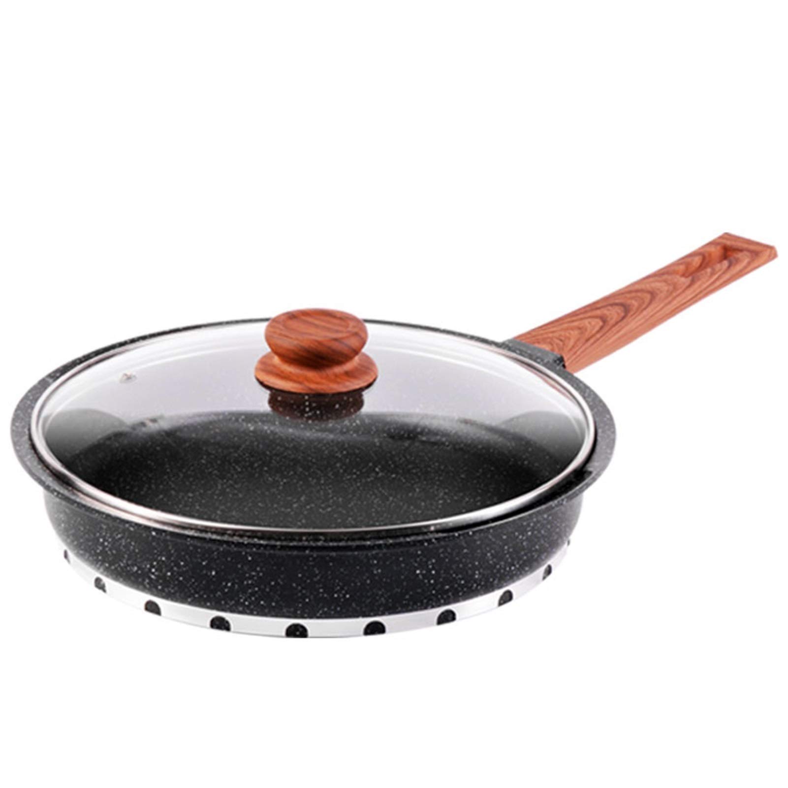 Sartén Wok con tapa, sartén Wok y sartenes de inducción, Wok para hervir agua, cocinar huevos y fideos