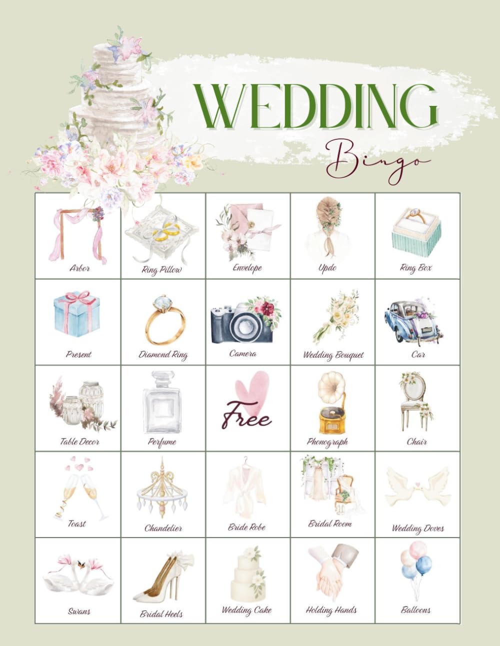 Wedding Bingo: Game for wedding party | Bachelorette party games activity, Bridal Shower event