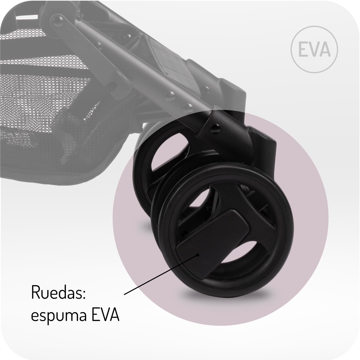 Silla de Paseo MoMi GRACE Ligera, Plegable y Compacta para Avión, desde los 6 meses (hasta 15 kg), Carrito de Bebé Plegable con una Mano, Ruedas EVA, con una Mochila de Viaje, Peso 5.65kg