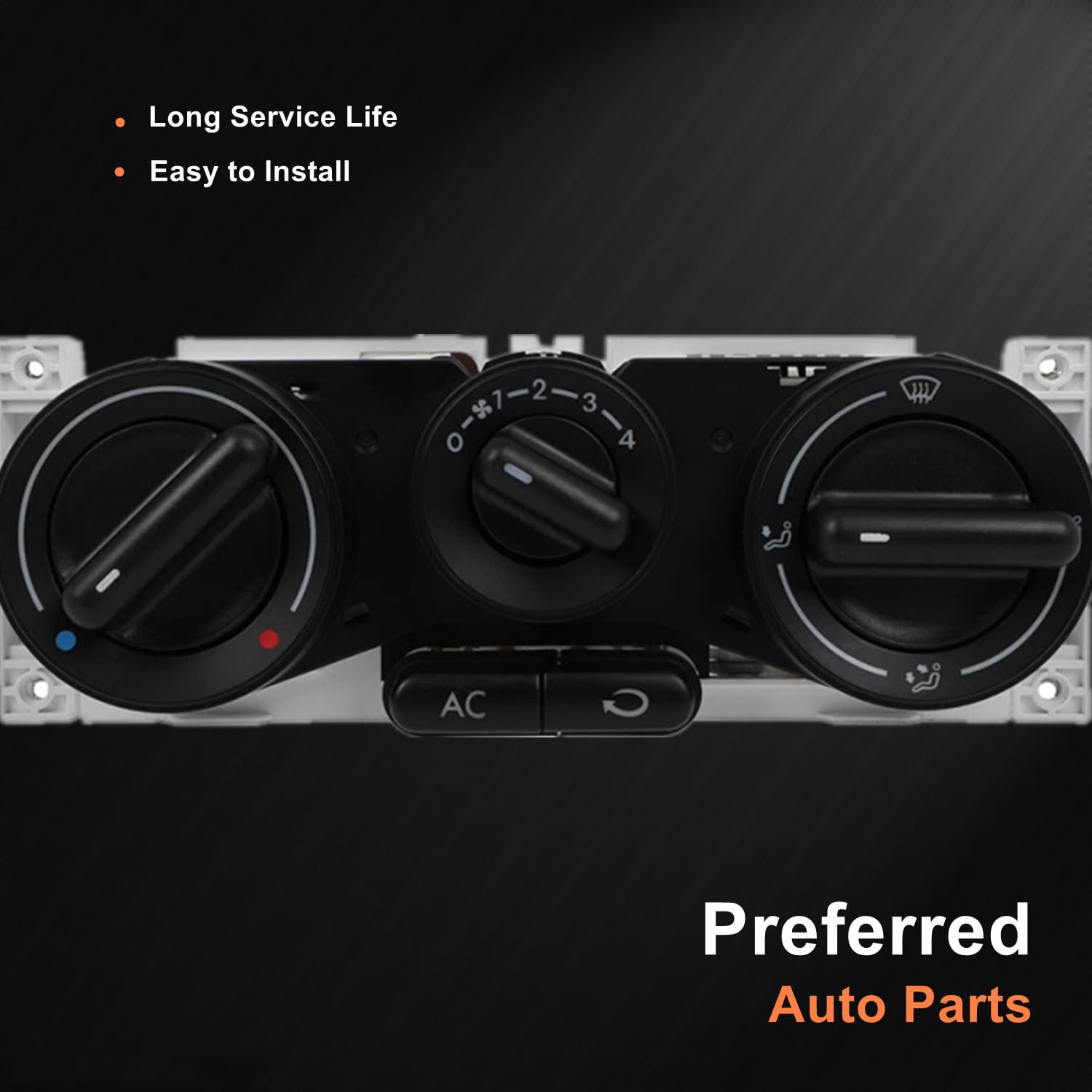 Interruptore del panel de control del aire acondicionado y la calefacción para VW Passat B5 Bora Golf mk4,1J0820045F 657837L11 1C0820045D