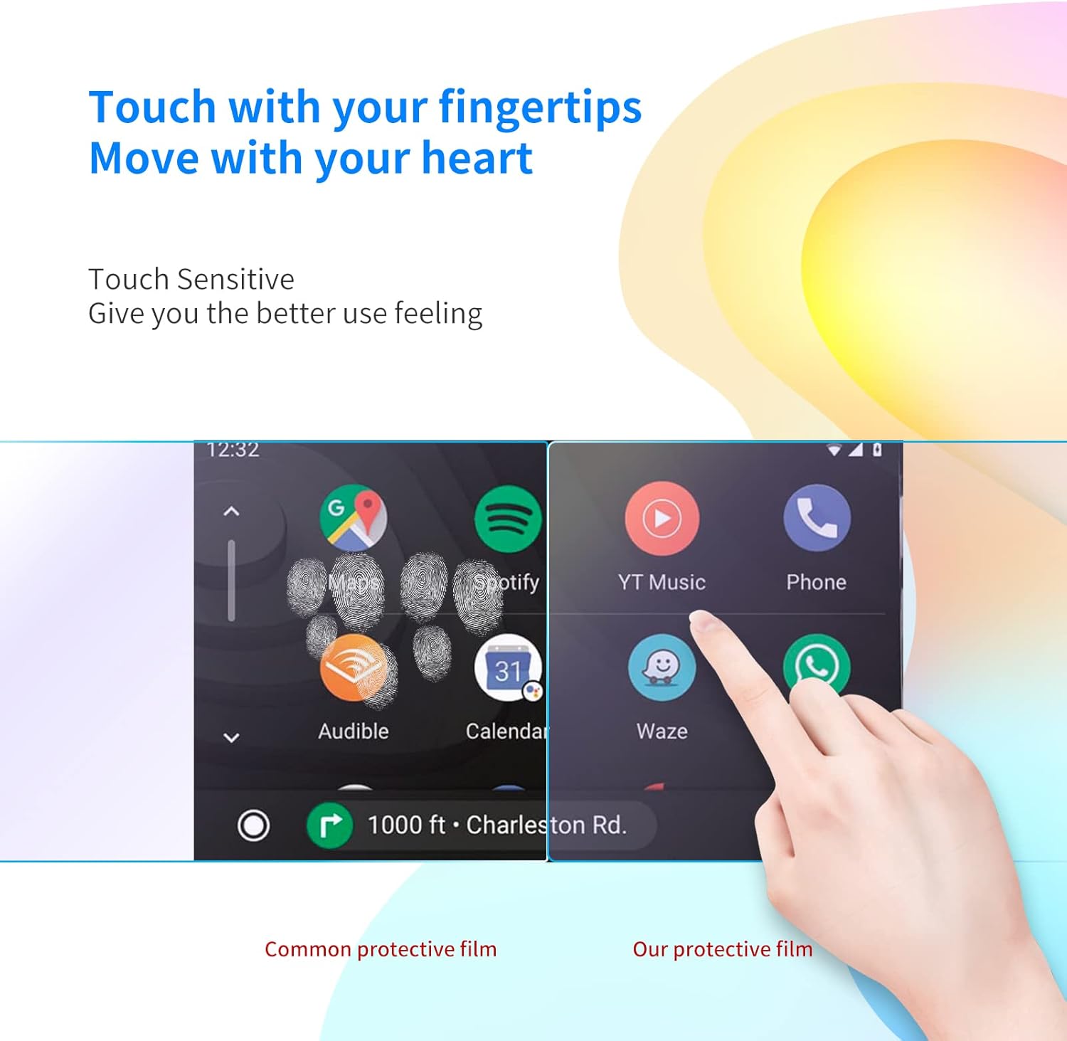 zzdmdm screen protector compatible with toyota 4runner 2023 2022 2021 2020 8in touchscreen navigation touch screen premium tempered glass protector hd