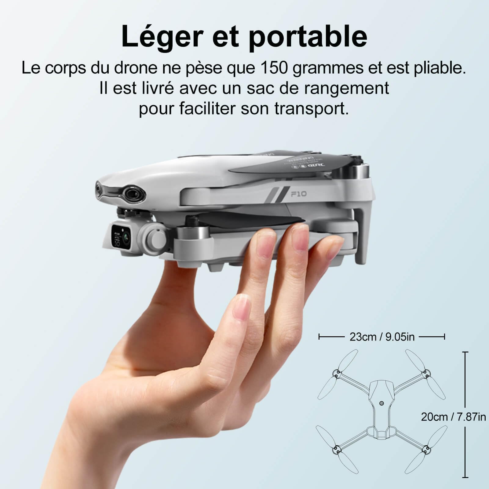 Jiakora Drone avec Caméra pour Enfant et Adulte, FPV Mini Drone Pliable pour Débutant, Quadricoptère à Moteur sans Balais, Maintien d'Altitude, Contrôle via Application, Jouets et cadeaux pour garçons