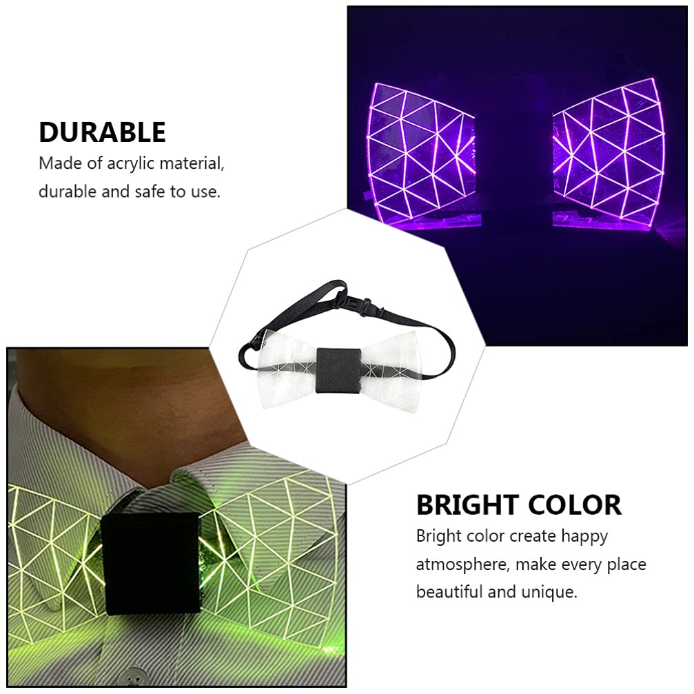 Alipis 1stück Bow Tie Für Festivals Und Partys Leuchtende Fliege Mit Einzigartigem Design Für Halloween Tanzveranstaltungen Und Besondere Anlässe Perfektes Zubehör Für Festliche