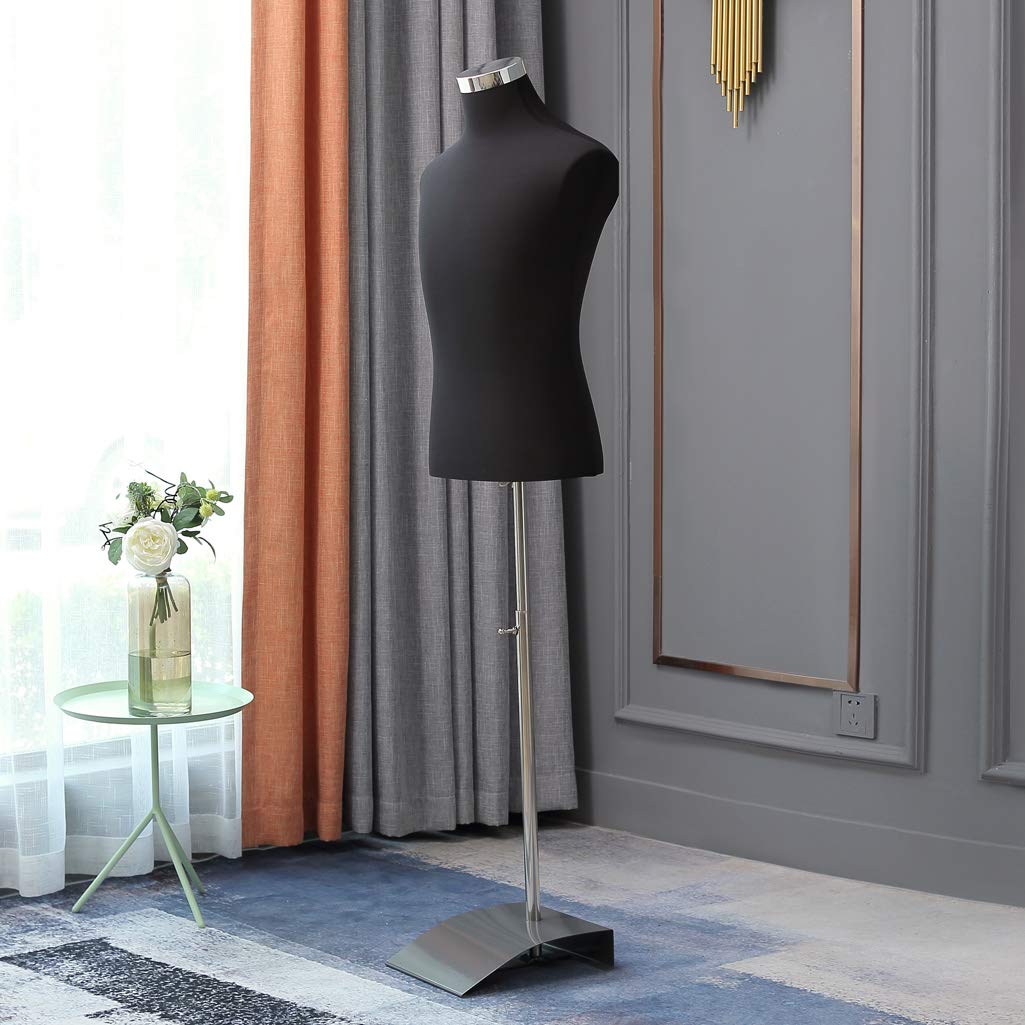 Loywe Schneiderpuppe Herrenbüste Büste Torso Gr.46/48 | LW6001S(Herrnbüste Schwarz)
