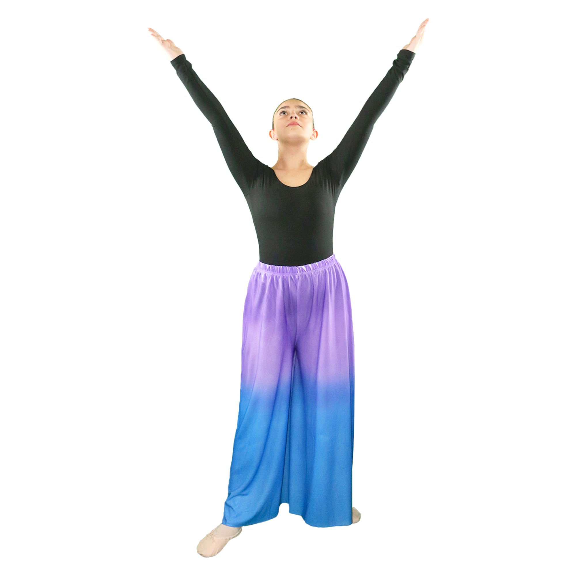 Danzcue Mädchen Aquarell-Palazzo-Hose für Lob und Tanz