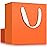 EUSOAR Large Gift Bags, 20pcs 12.5x4.5x11 Orange Kraft Paper Shopping Gift Wrapping Bags, Reusable Merchandise Retail Bag for Small Business Grocery Boutique Wedding Bridal Party Favor