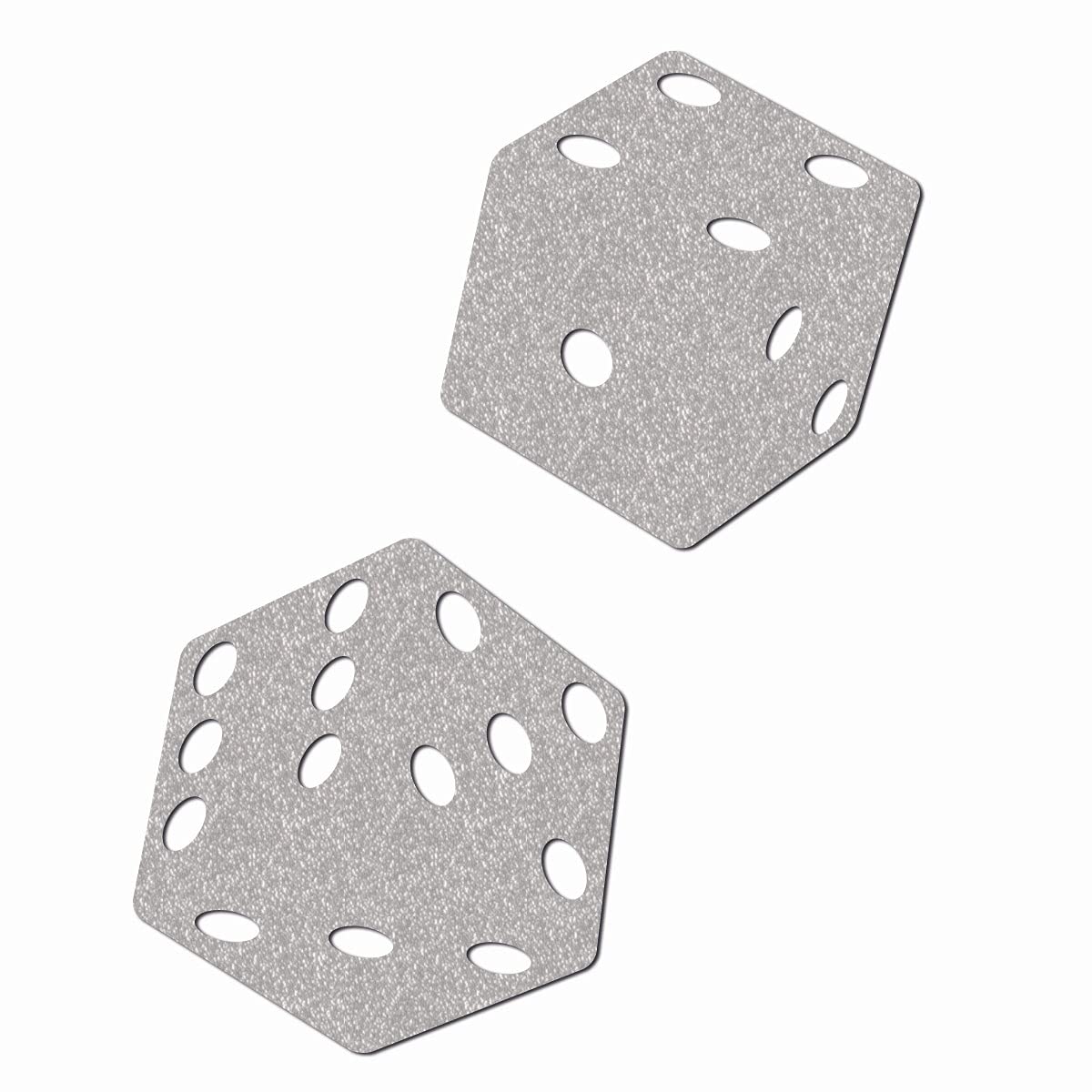 Reflektor-Bügelbild „Würfel“ Silber – 5 Cm & 4,5 Cm Für Mehr Sichtbarkeit