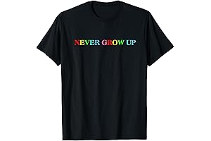 Trendy Youth "Never Grow Up" Personalized Printing T-Shirt