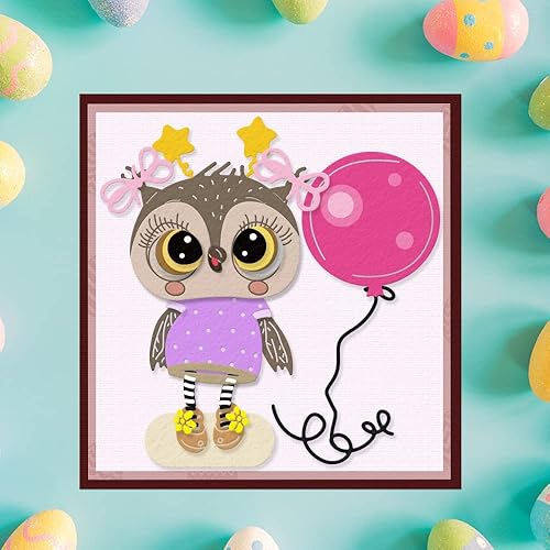 Miniatura 3 de Troqueles de metal para hacer tarjetas, troqueles de globo para el día de San Valentín, troqueles de corte de animales para decoración de bricolaje,