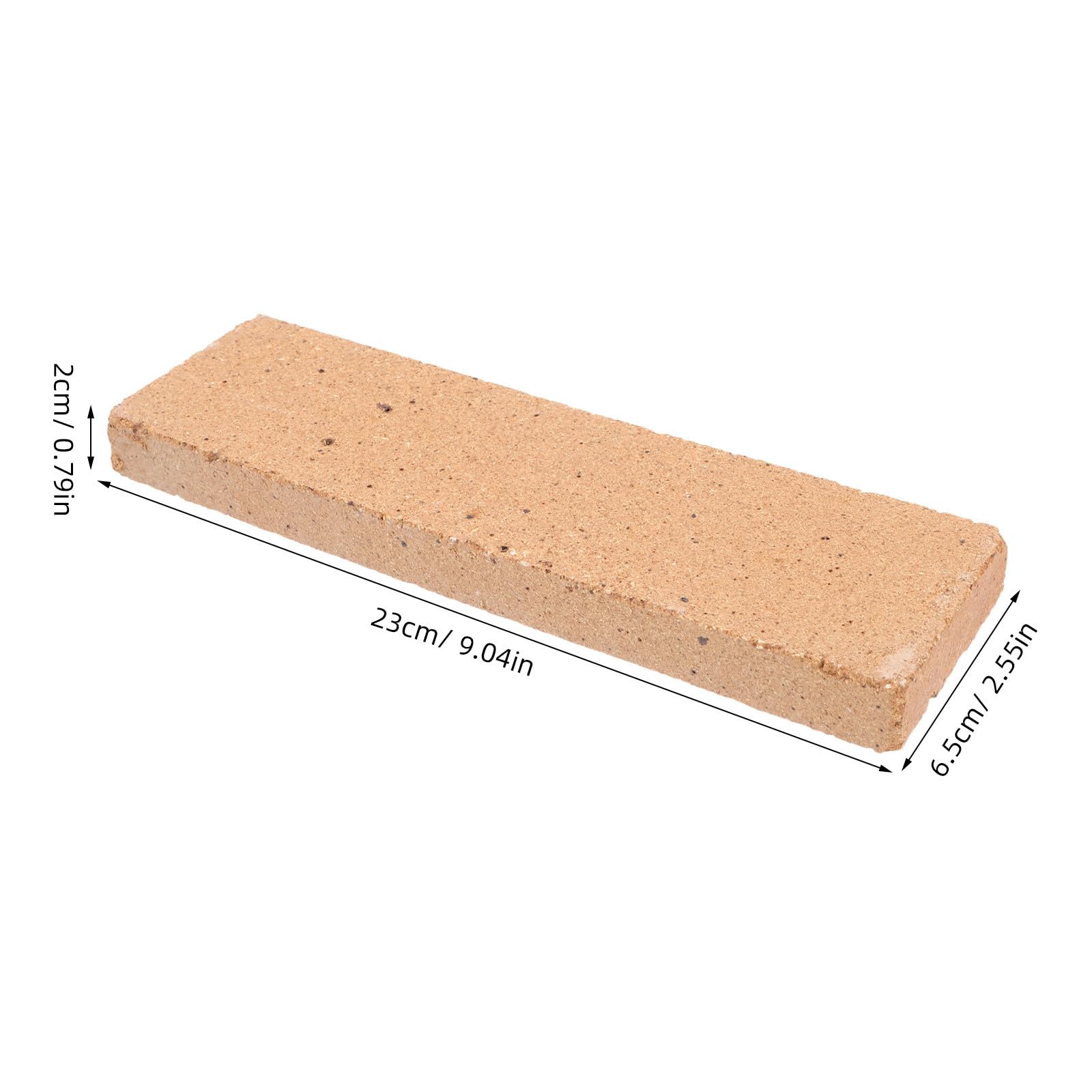 Veemoon 2 Mattoni refrattari per Barbecue e caminetto: 23 x 6,3 x 2 cm - Blocchi refrattari isolanti - Blocco Isolante Termico per Cottura di Argilla, Riparazione di forni, Forno per Pizza, Stufa a