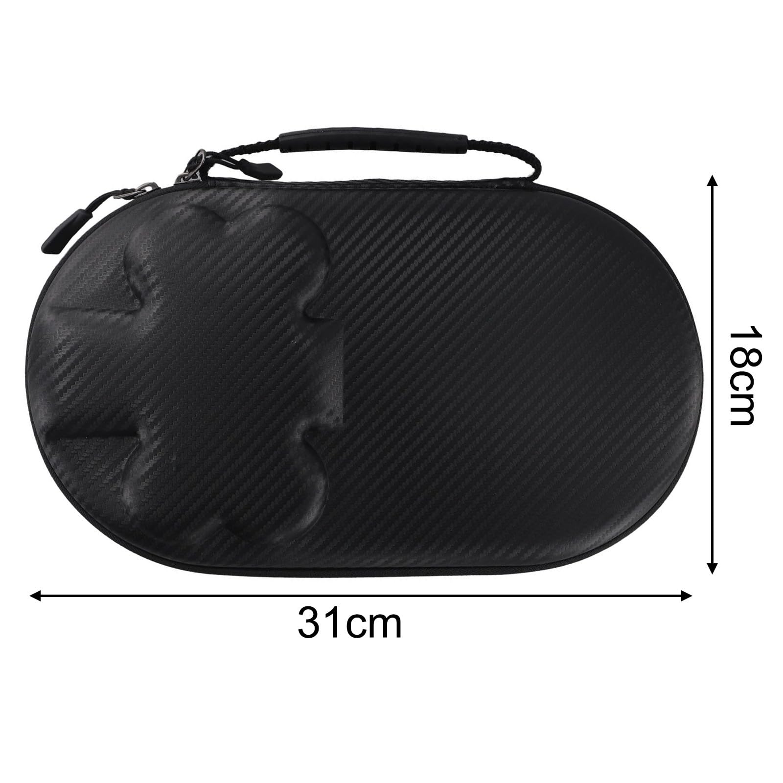 RichVibe Funda rígida de EVA para raquetas de tenis de mesa con asa, 2 paletas y 4 pelotas, amarillo