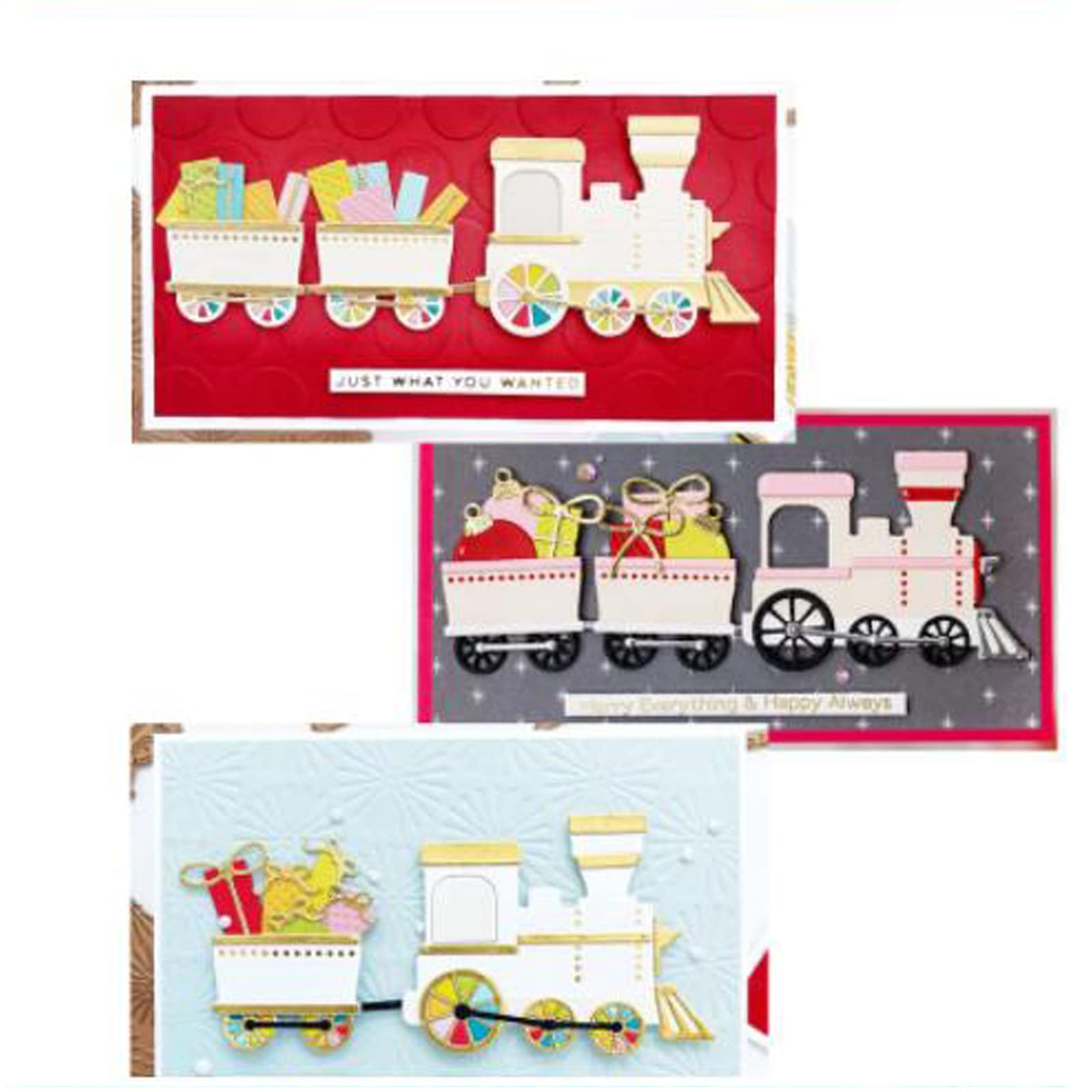 Christmas Train Metal Die Cuts - Steel Craft Stencils For Card Making & Scrapbooking