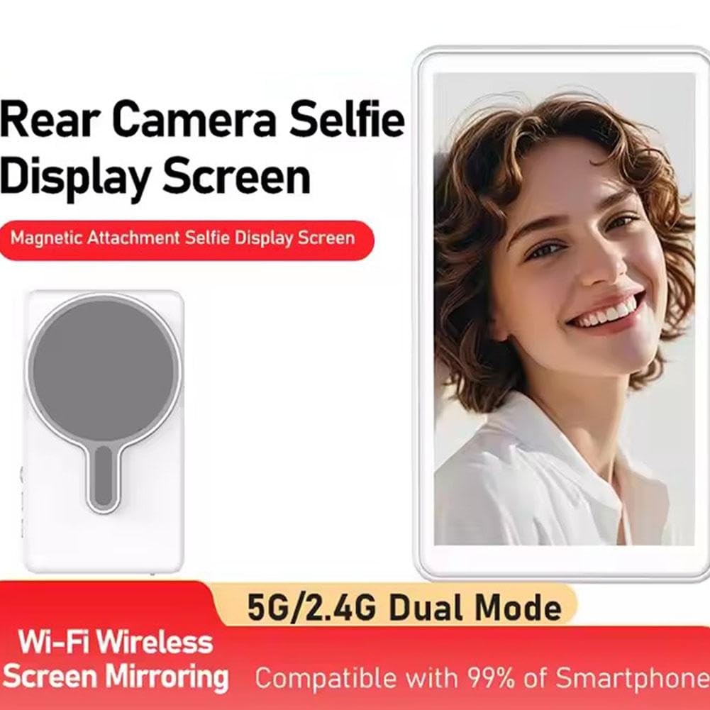 Fotogear MS01 - Écran De Selfie Magnétique Sans Fil De 3,97 Pouces Et Viseur Pour IPhone/Android