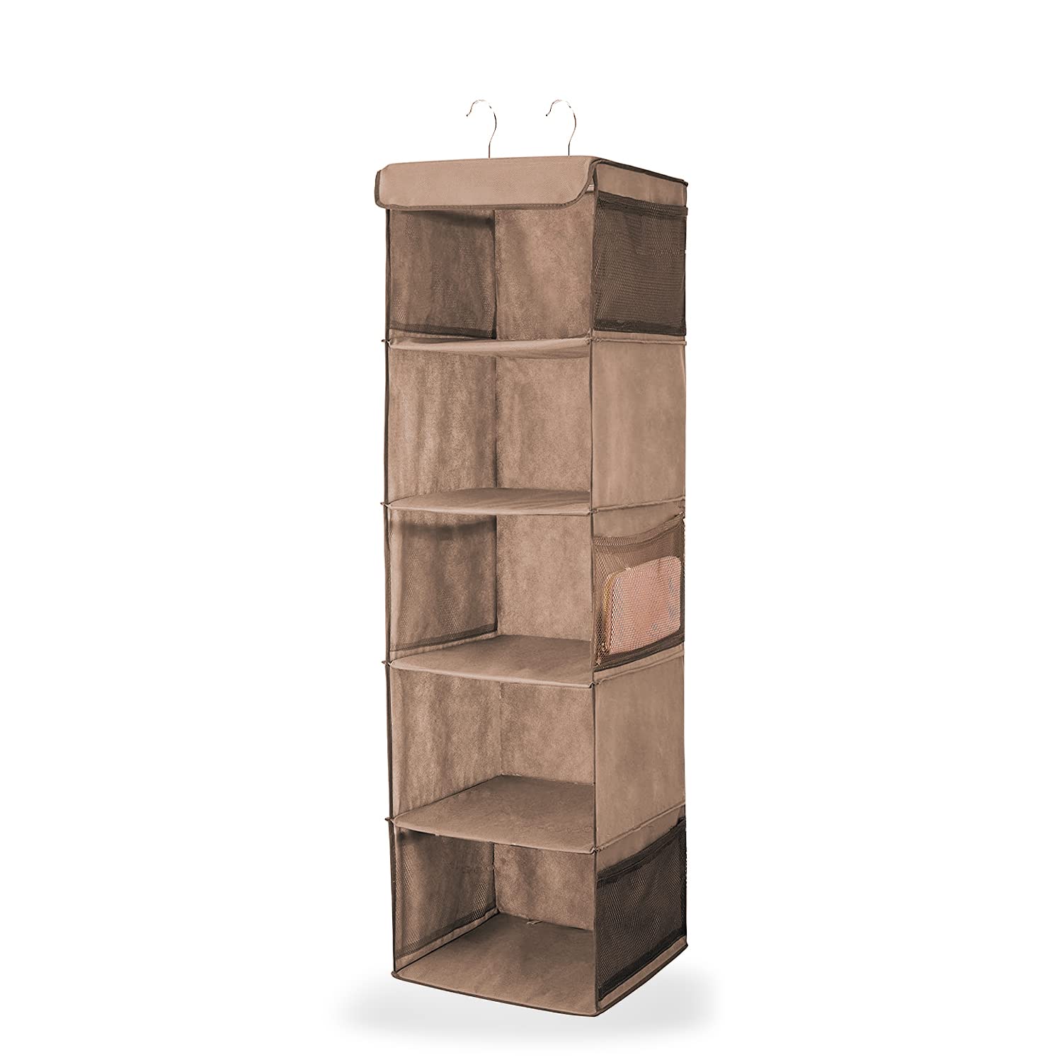 Yaqoot Hanging Storage Shelves (5-Shelf, Beige)