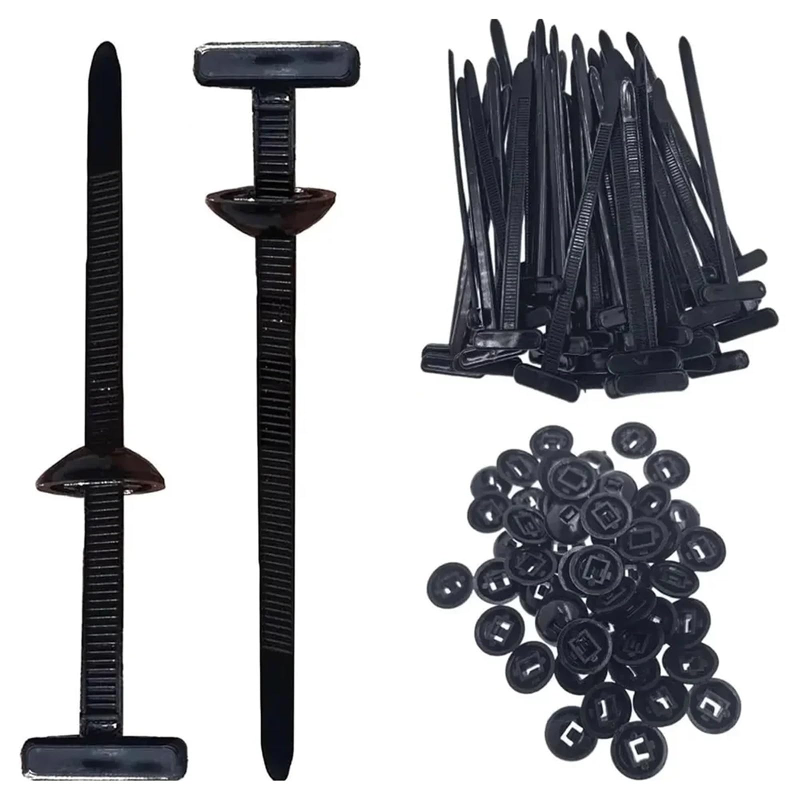 Fascette universali in nylon per fascette fermacavi, cinghie di fissaggio automatiche, multiuso, resistenti, autobloccanti, in nylon, fascette per cavi lunghe (1000 pezzi)