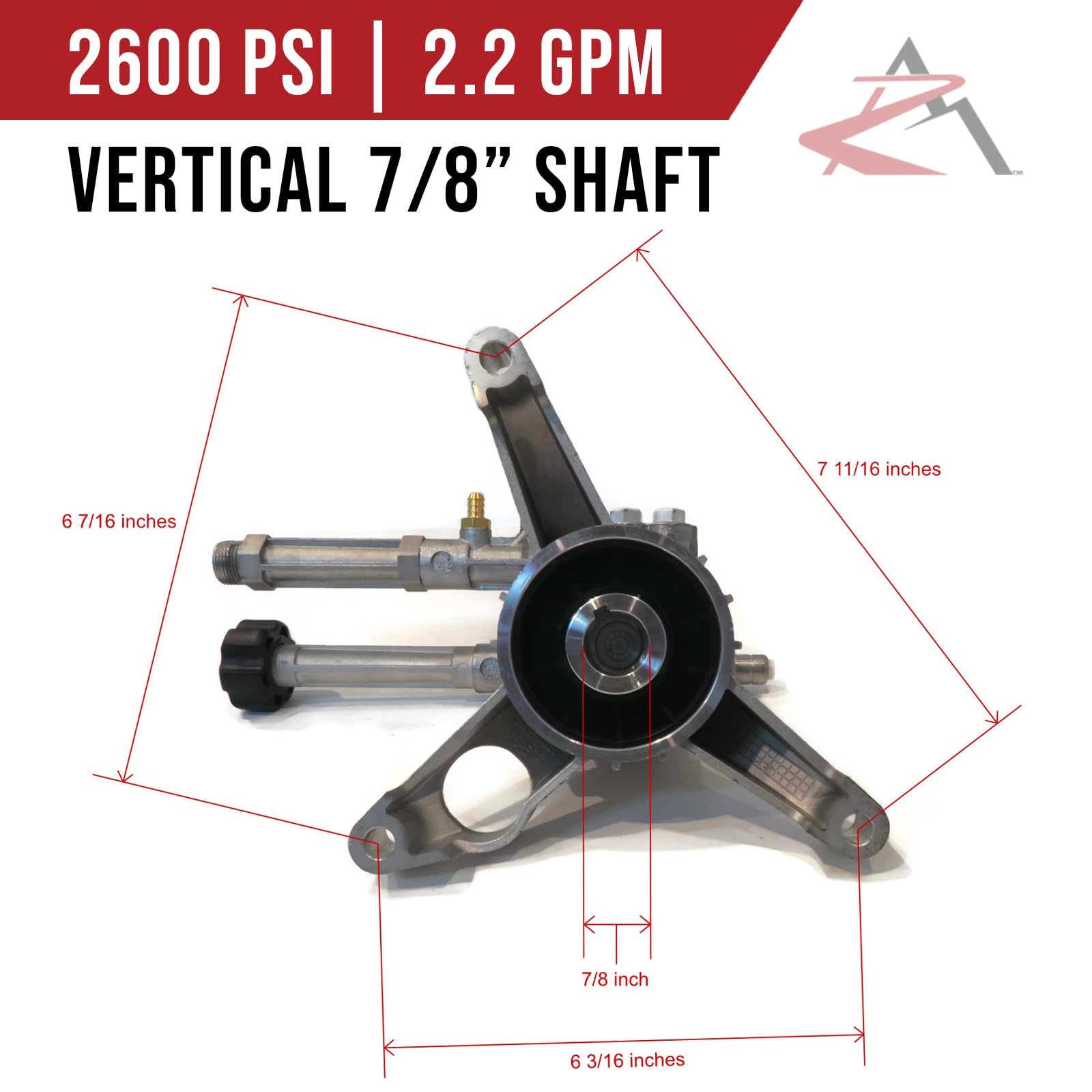The ROP Shop Compatible with Pressure Washer Pump Replacement for Briggs & Stratton Sears Craftsman Honda Units