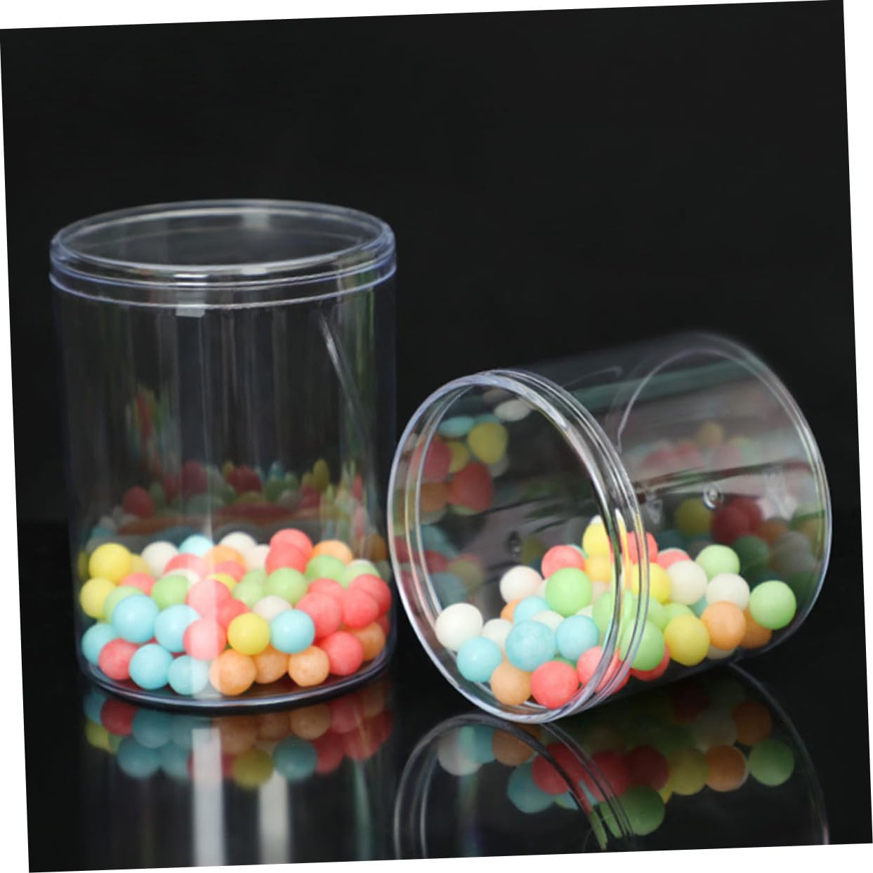 Gatuida 15piezas Tarros De Plástico Transparentes Para Almacenar Cereales Contenedores Sellados Para Granos Secos Organizadores De Cocina Para Refrigerador y Congelador