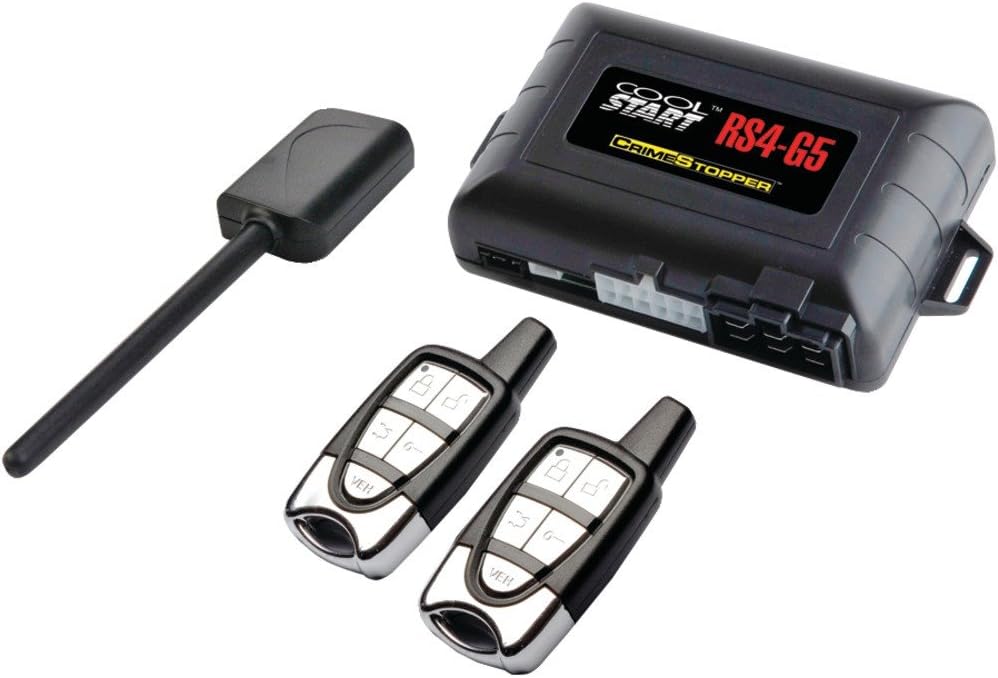 Crimestopper RS4-G5 Cool Start 1-Way Remote Start and Keyless Entry System with Trunk Pop