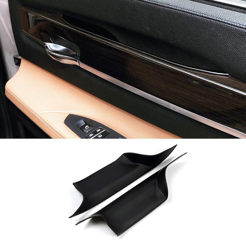 Capas de acabamento para puxador interno de porta Jaronx BMW 7 Series F02 2008–2014 – 2 unidades