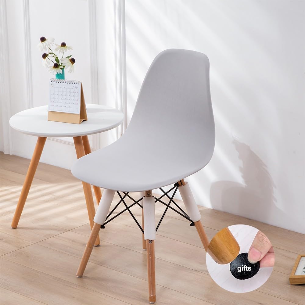 Housse de chaise de salle à manger gris clair, idéal pour sublimer votre cuisine et salon