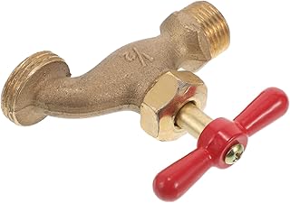 Comprar Grifo De Agua De Cobre Vintage Para Jardín, Grifo De Pared Apertura Lenta, Boquilla De Agua Retro Para Exterior, Uso Jardín y Balcón, Acabado Latón Clásico