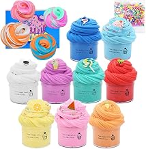 Super Clay Slime DIY Soft & Squishy Clay Scented Slime Sensory Clays, Butter Slimes Kit Non Sticky Stretchy Fluffy Party Favors Gift Set Stress Relief Toy Birthday for Girls and Boys(70ml)