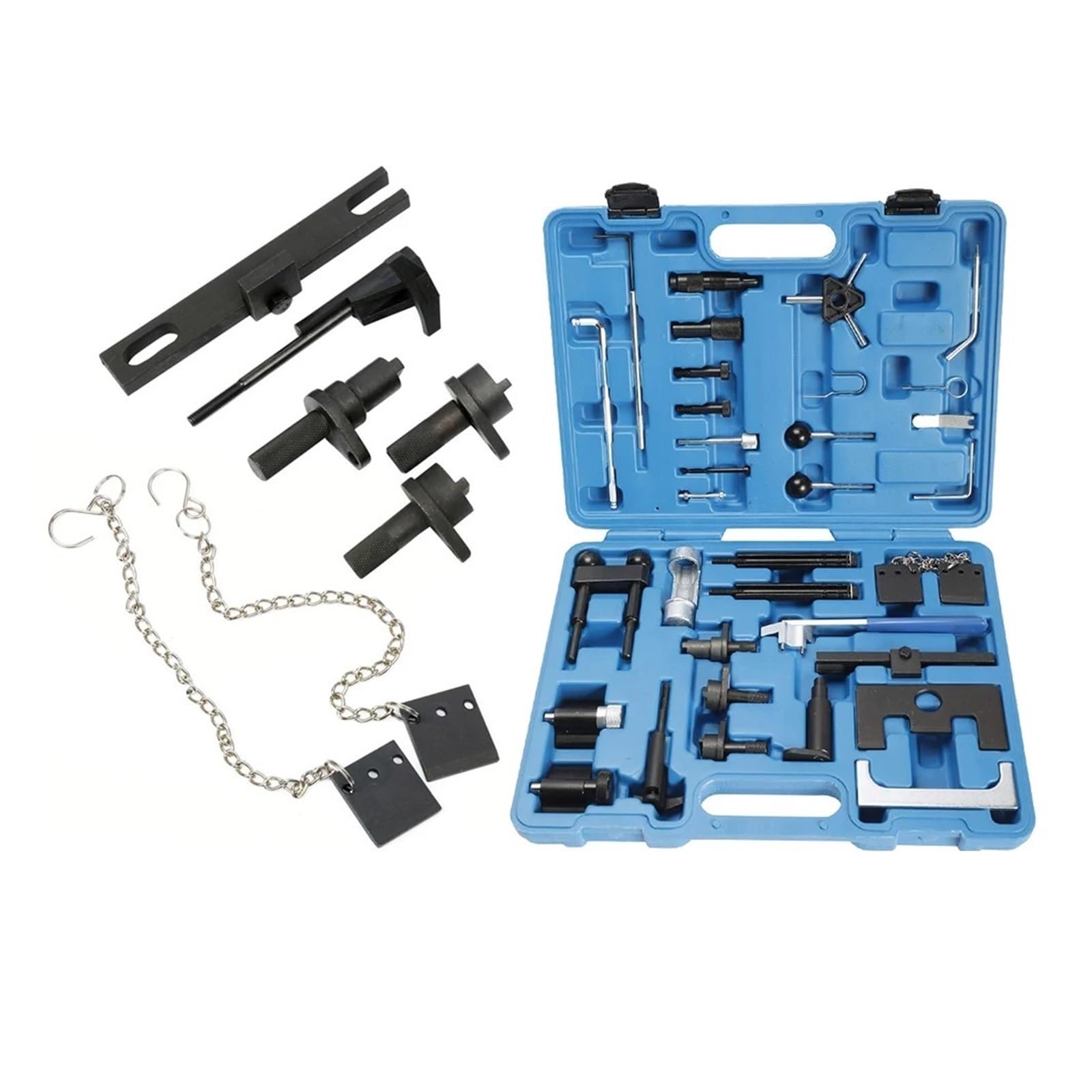 Kit de correa de distribución Juego de Herramientas sincronización motor diésel Gas Compatible con Audi Compatible VW 1,2,9,0,5 3
