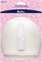 Hemline Shoulder Pads Shirt/Blouse - White - Medium