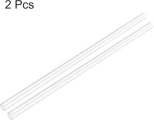 Miniatura 4 de uxcell 2 tubos rígidos transparentes de 0.157 in (532 pulgadas) de diámetro interior x 0.236 in de diámetro exterior x 1 pie de longitud tubo