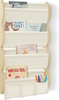 Children's Bookcase, Bookcase, Bookcase, Children's Wall, Wood, 81 x 43 x 8 cm - Beige