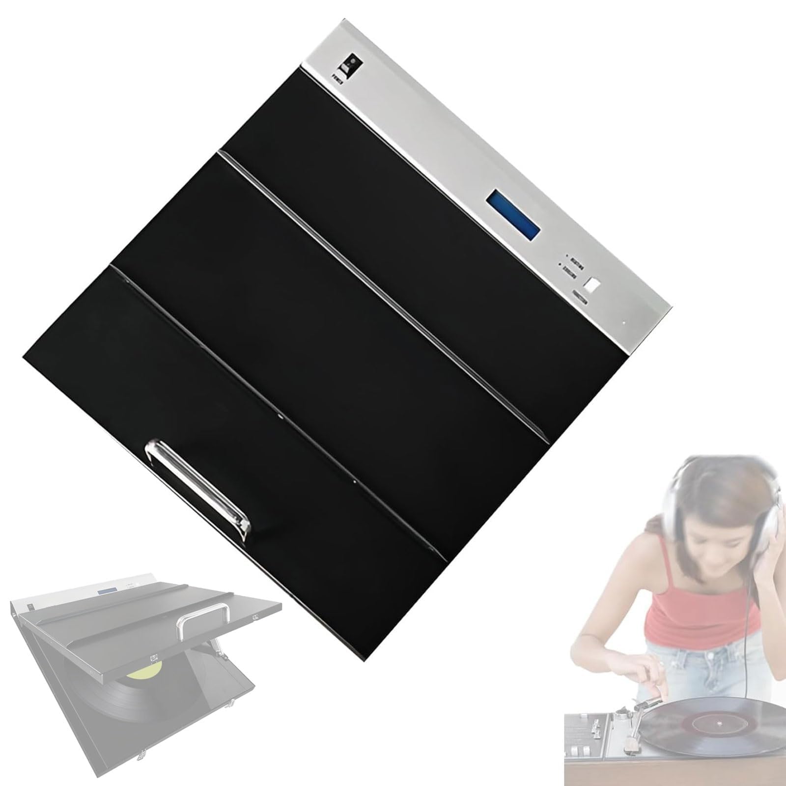 Dispositivo professionale per la riparazione di dischi in vinile, 200 W con timer 120 minuti e temperatura massima 60 °C, coperture protettive per restauri